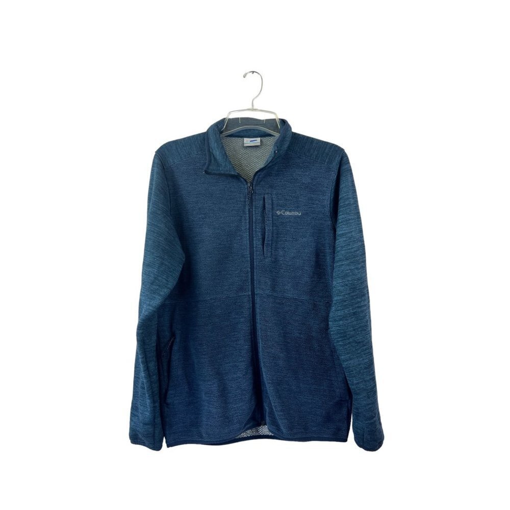 Columbia Sportswear Company Men's Blue Full Zipper Sweater - Picture 1 of 8